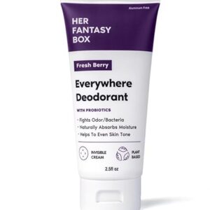 Everywhere Deodorant with Probiotics - Berry Scent | Aluminum-Free, Naturally Absorbs Moisture | Fights Odor & Bacteria | Skin-Improving Formula